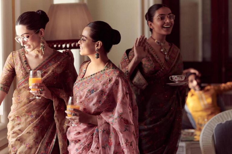 Black and Florals: A Saree for Every Occasion