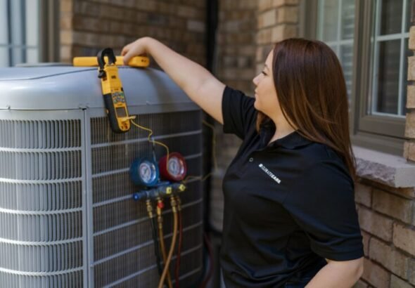 Air conditioning replacement in Milton